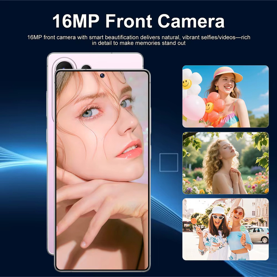 K-Touch S27 Ultra Smartphone mit 5G, Android, 7.3 HD Display und 7800mAh Akku, Refurbished, Gold und Pink - Bild 1