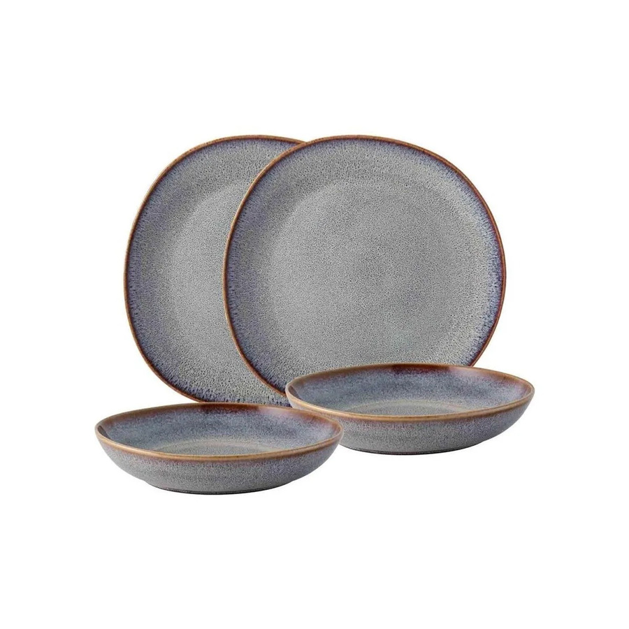 Villeroy & Boch like. Tafel-Set Lave, 4-teilig, Beige, Steinzeug - Bild 2