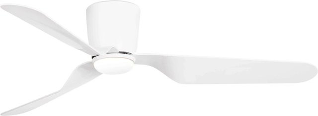 FARO Pemba Deckenventilator mit LED-Beleuchtung und Fernbedienung, Weiß, Durchmesser: 132 cm - Bild 1