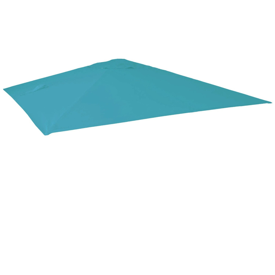 Ersatz-Bezug für Luxus-Ampelschirm MCW-A96 in Türkis, Sonnenschirmbezug aus Polyester, B/T/H: 3,5 x 3,5 x 4,95 m - Bild 3