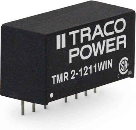 TracoPower TMR 2-4812WIN DC/DC-Wandler, Print, Schwarz, 48 V/DC zu 12 V/DC, 167mA, 2W, 1 Ausgang - Bild 1