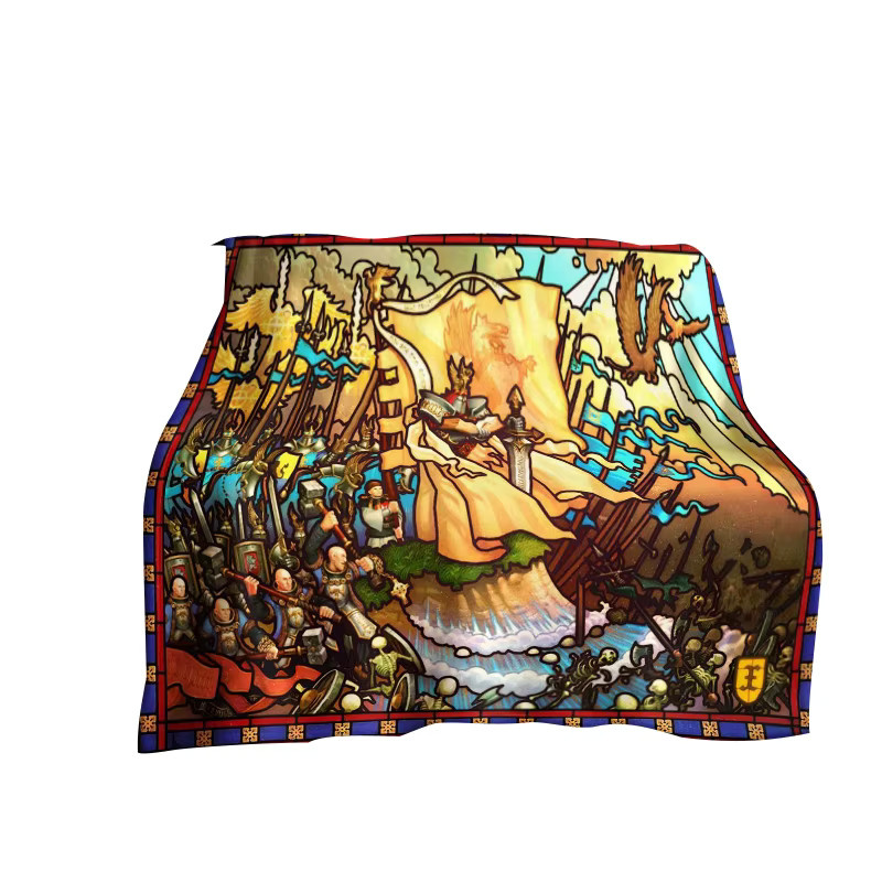 Livrane Flanelldecke Retro Heroes of Might and Magic Map Design für Schlafzimmer, Wohnzimmer und Reisen - Bild 2