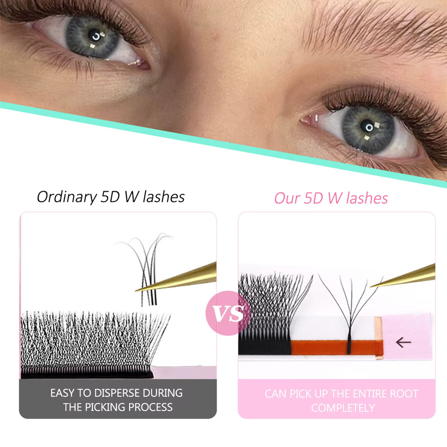 AGUUD Wimpernverlängerung, Brown 3D Fairy, Faux-Nerz - Bild 4