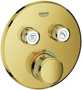 Grohe Fertigset Grohtherm Smartcontrol C sunr in Gold und Rot mit UP-THM und 2 Absperrventilen - Bild 1