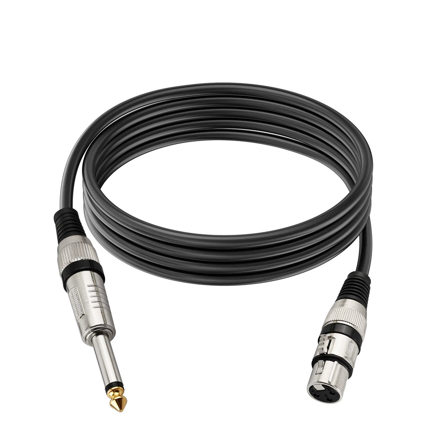 YYTCG Symmetrisches XLR auf 6,35 mm Klinke Audiokabel für Mikrofon, Mixer und Verstärker, Schwarz - Bild 3