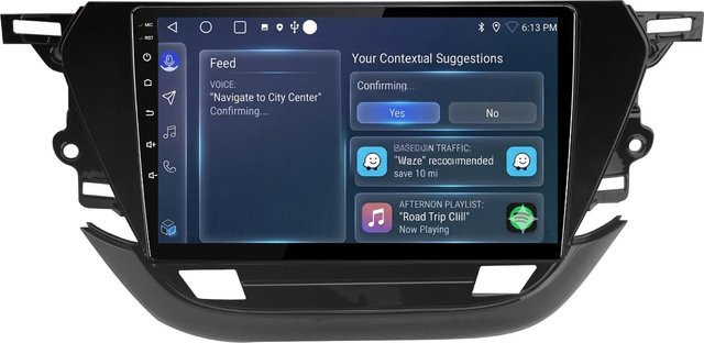 Junsun 9 Zoll Autoradio für Opel Corsa F 2019 bis 2023 mit Bluetooth und GPS in Schwarz - Bild 1