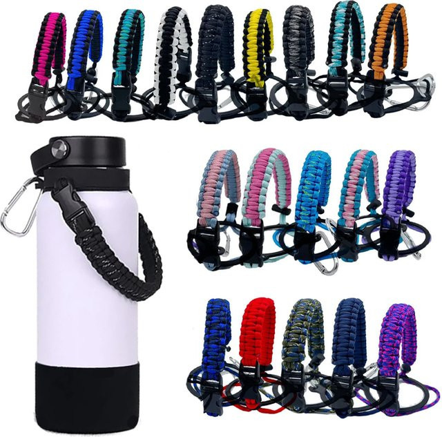 Paracord Flaschenhalter als tragbare Handschlaufe für Wasserflaschen in der Farbe Cupful - Bild 1