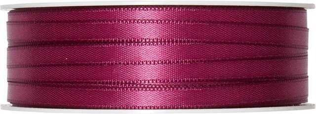 Halbach Satinband aus Polyester in Fuchsia, Breite: 6 mm, Länge: 10 m - Bild 1