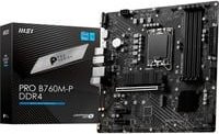 MSI B760M-P DDR4 Mainboard Micro-ATX LGA1700 Schwarz mit Ethernet/LAN - Bild 1