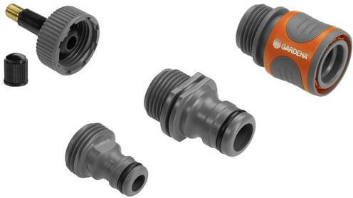 Gardena Sprinklersystem Entwässerungsventil-Set mit Steckkupplung und Original System Nippel - Bild 1
