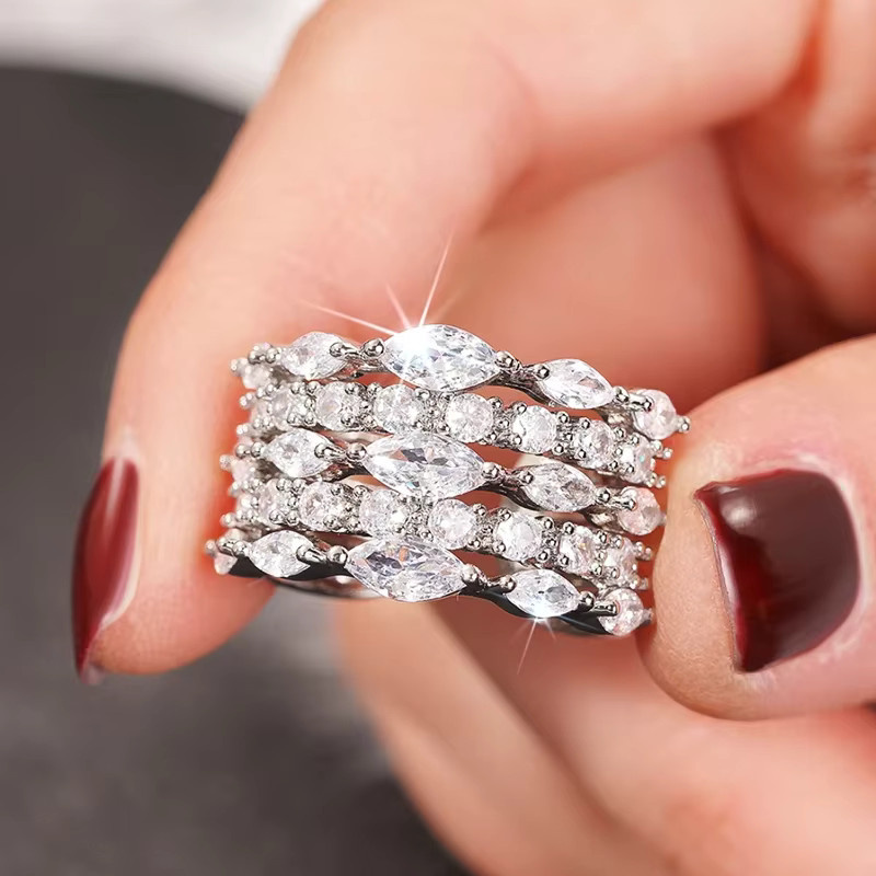 Huitan Ring, Silber, Zirkonia, Damen - Bild 2