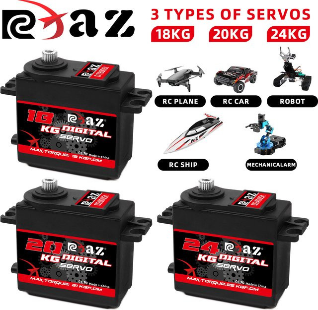 RCXAZ Digital Servo Rotation 180°, Metall Gear, Hochgeschwindigkeitsservo - Bild 1