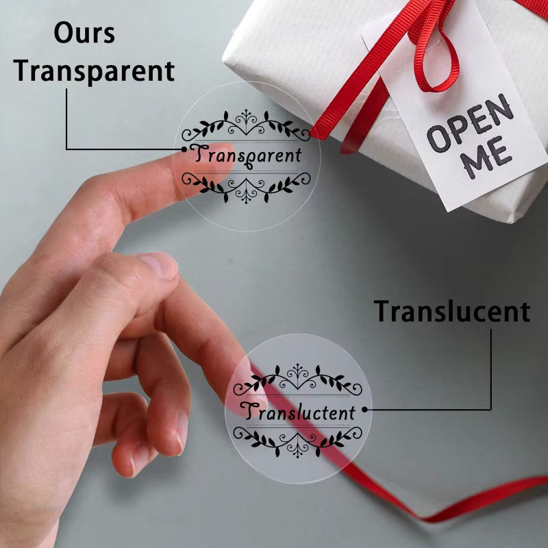 ESHANG Vinyl-Aufkleberpapier für Tintenstrahldrucker, 10 Blatt, A4, transparent - Bild 2
