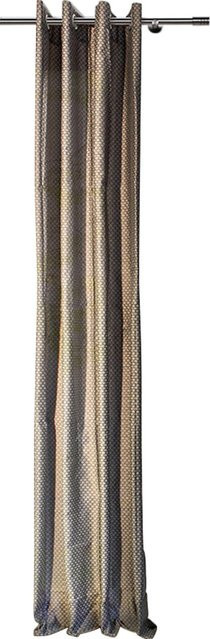Mydeco Ösenschal Dot in Taupe und Beige, halbtransparent, B: 300 cm x H: 135 cm - Bild 1