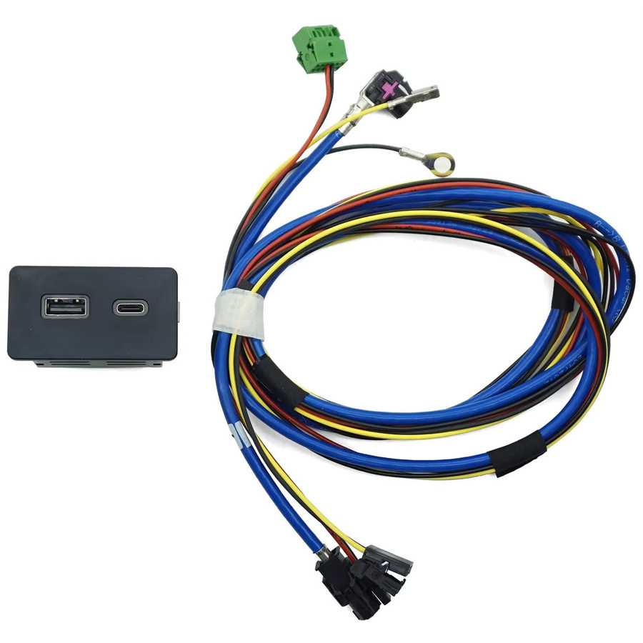 CarPlay USB-C Schalteradapter für Golf 7 MK7 und Passat B8, Kompatible Mediensteuerung 5G0035222E, Schwarz - Bild 2