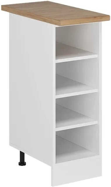 Vicco Küchenregal R-Line Offener Küchenschrank Weiß Matt, B/T/H: 30 x 17,8 x 60 cm - Bild 1