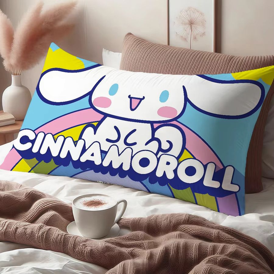 Sanrio Cinnamoroll Kissenbezug Rechteck in Blau mit Erdbeer-Motiv - Bild 5