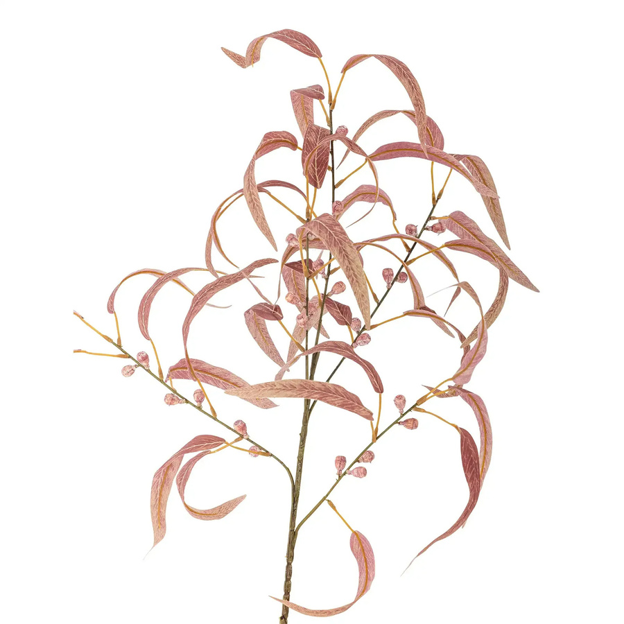 Bloomingville Eukalyptus Kunstblume rot im skandinavischen Design, Höhe: 35 cm - Bild 1