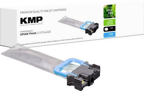 KMP Druckerpatrone Cyan kompatibel mit Epson T9442 L für Inkjet-Drucker - Bild 1