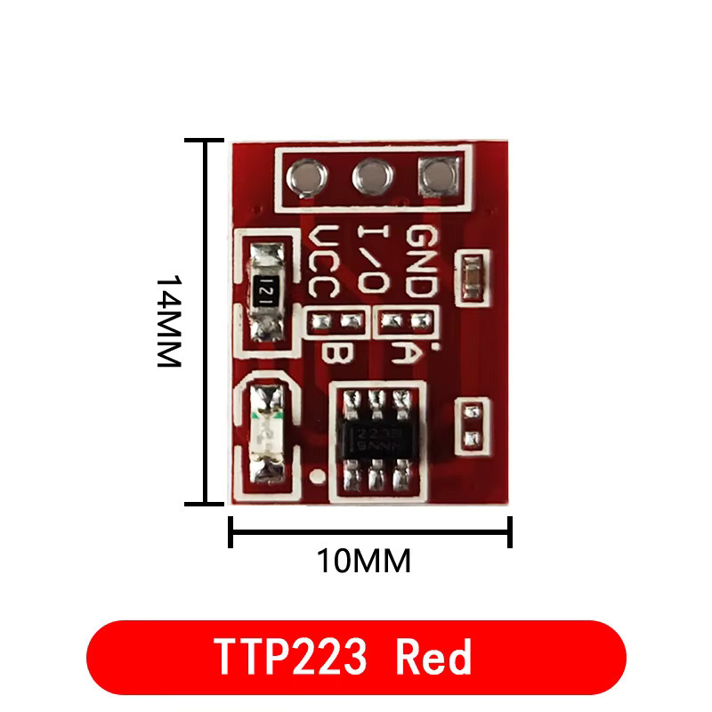 Si Tai&SH Kapazitives Touch-Modul TTP223B Digitaler Sensor für 1/4/8/16 Kanäle in Rot oder Blau - Bild 3