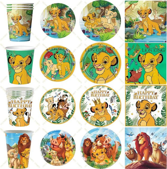 Potdemiel König der Löwen Simba Geburtstagsdekoration Set in Multicolour für Kindergeburtstage und Babypartys - Bild 1