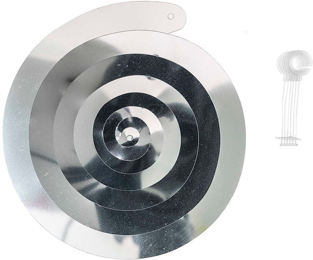 Rico Design Spiralluftschlangen aus Folie in Silber, 6 Stück, Länge: 50 cm - Bild 1