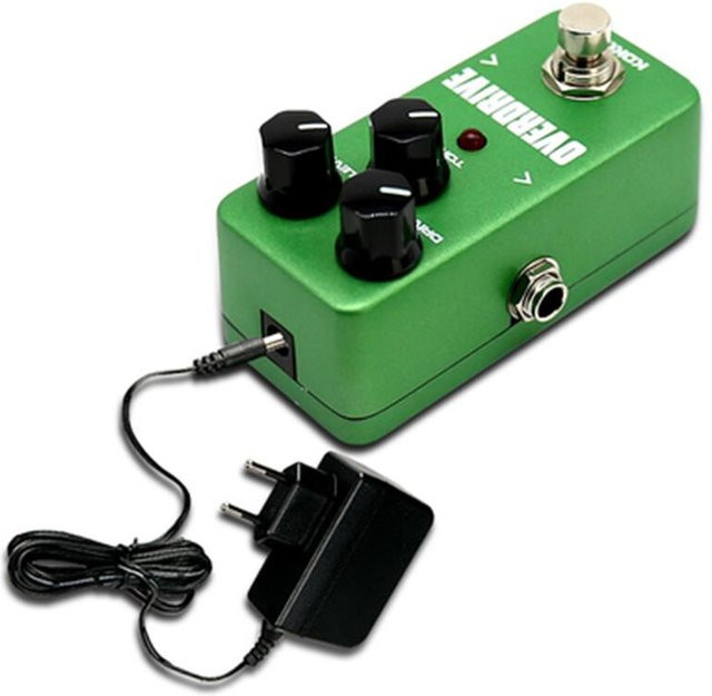 YUEKO Gitarren-Mini-Effektpedal Overdrive in Grün mit warmem und natürlichem Röhren-Sound für tragbares Gitarrenzubehör - Bild 1