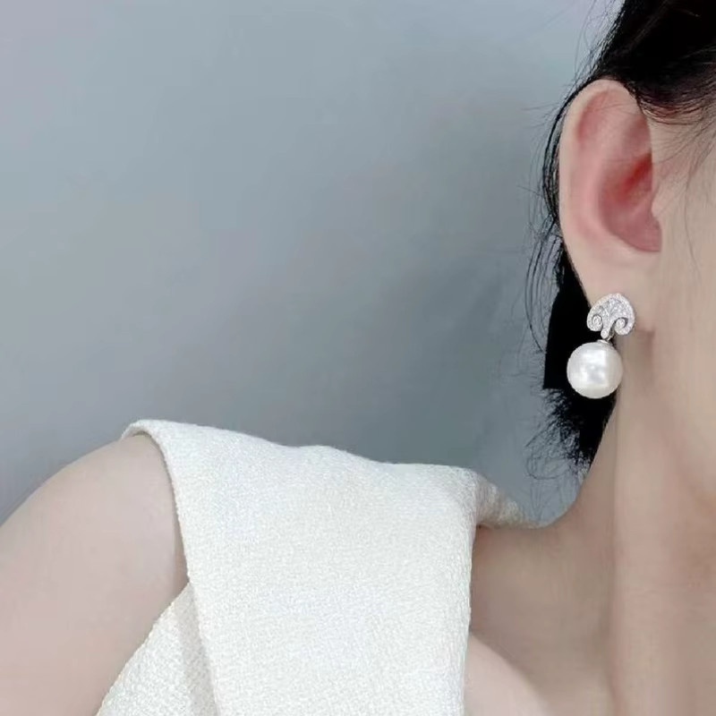 YoYo Ohrringe, Silber, Zirkonia, Perle, Damen - Bild 2