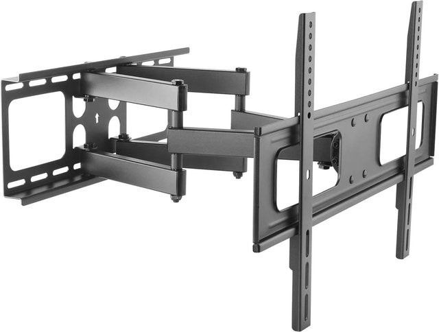 Schwaiger TV-Wandhalterung Motion 5 für Displays von 94 bis 170 cm, neigbar, schwenkbar und drehbar, weiß - Bild 1