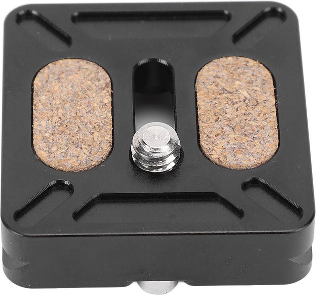 Koogeelife Kamera Schnellwechselplatte aus Aluminiumlegierung mit 1/4-Zoll-Schraube für DSLR und Actionkameras in Beige - Bild 1