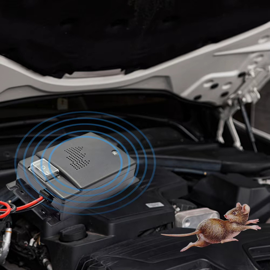 ALLOET Ultraschall-Mäuseabwehrgerät für LKWs und Autos in Schwarz mit intelligentem Sensor und Selbstprüfmodus für den Außenbereich - Bild 4