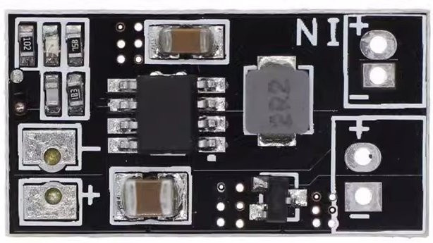 Matek Boost-Modul DC-DC 1s Lipo Spannungsverstärker 5V Synchroner Gleichrichter 2A Ausgang Schwarz für FPV-Racing-Drohnen - Bild 1