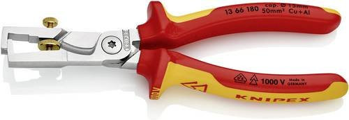 Knipex StriX Abisolierzange mit Kabelschere, isoliert, rot-gelb, 180 mm - Bild 1