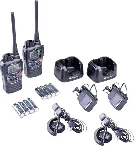Midland G9 Pro 2er Kofferset C1385.04 PMR-Funkgeräte in Schwarz - Bild 1