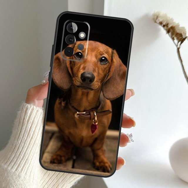 Dackel Hund Schutzhülle für Samsung Galaxy A54 A53 A34 A33 A13 A23 A31 A51 A71 A12 A22 A32 A52 A50 A52S 5G in Multicolour - Bild 1