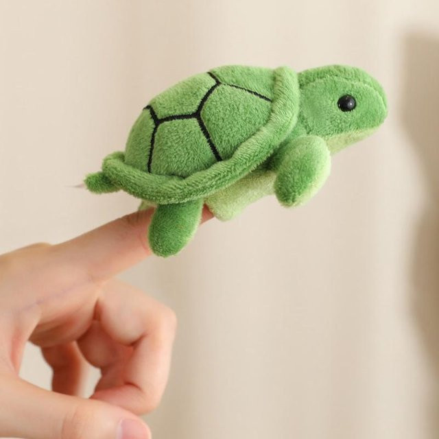 Yiran toy Tiere Plüsch Fingerpuppe, Flamingo Tukan Pfau Weißkopfseeadler, 9cm, ab 14 Jahren - Bild 1