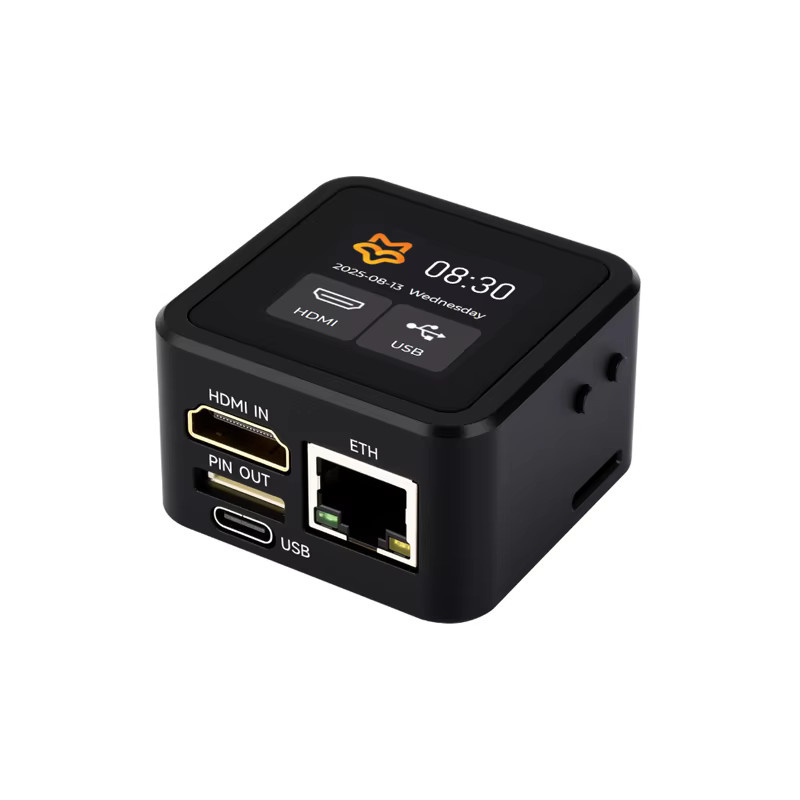 Luckfox PicoKVM NanoKVM IP KVM Server mit 1,54 Zoll Touchscreen LCD in Schwarz für Desktop-Wartung via HDMI und USB - Bild 2