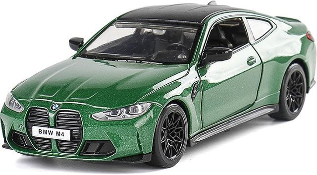 Fourall- Model Cars BMW M4 G82 Spielzeugautomodell, 1:32, grün, mit Licht und Sound - Bild 1