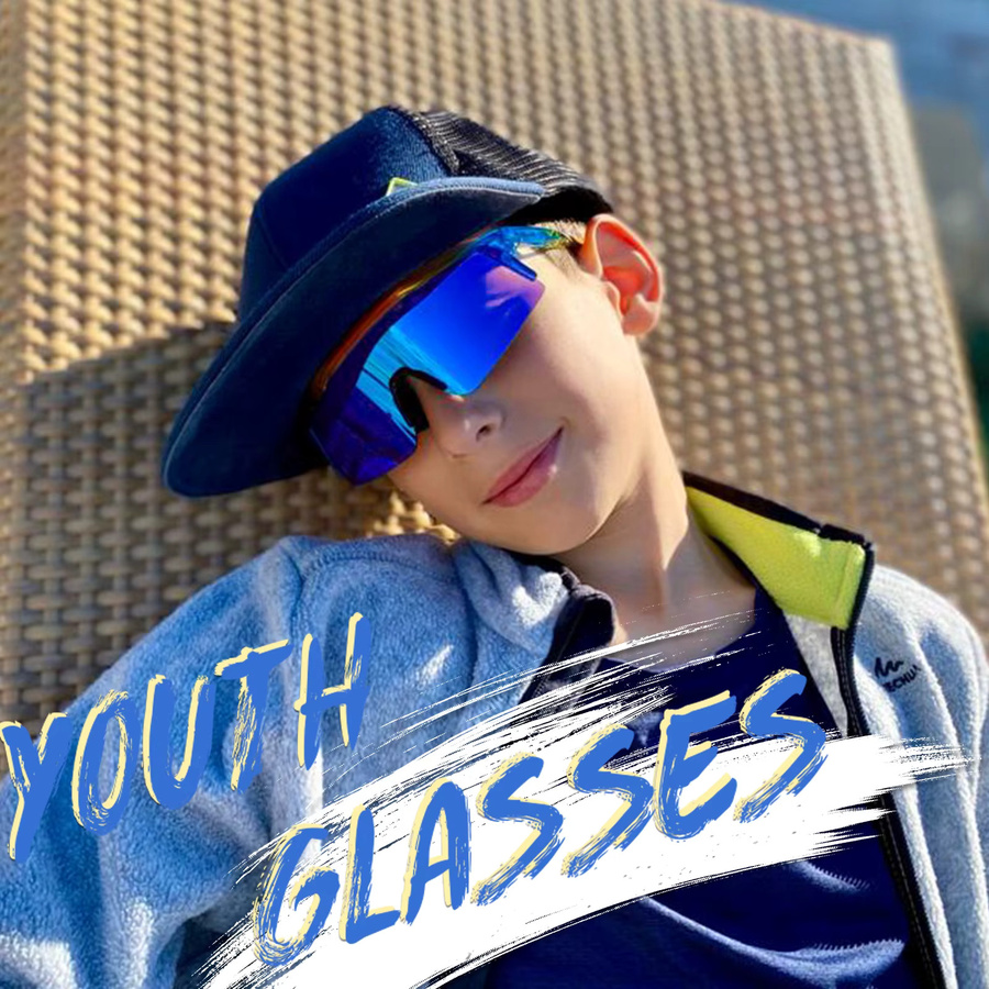 KAPVOE Kinder Sportsonnenbrille, multicolor, Kunststoff, wrap - Bild 2