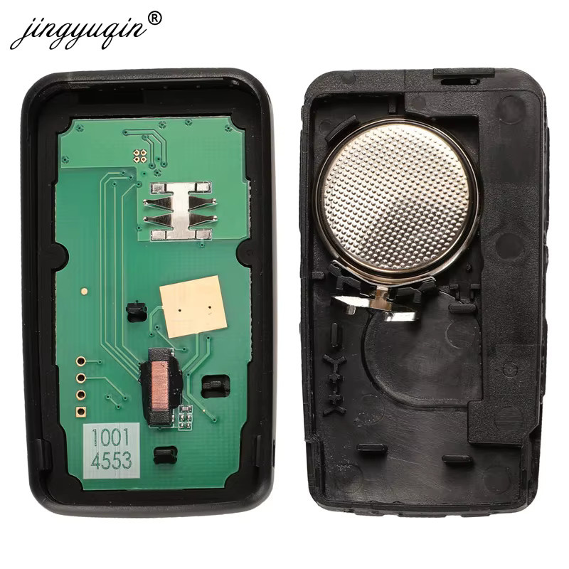 Jingyuqin Smart Auto Schlüsselanhänger mit 5 Tasten und 433 MHz ID46 Chip für Volvo XC60 S60 S60L V40 V60 S80 XC70, Farbe: Schwarz - Bild 4