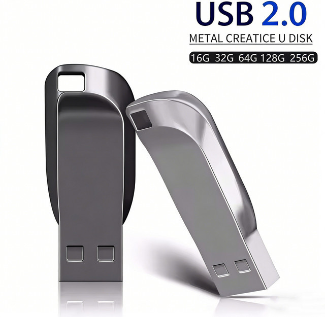 USB 2.0 Flash Drive Metallstab Pendrive in Silber - Bild 1