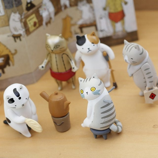 Banpresto Katze Traditionelle Chinesische Medizin Akupunktur Kampfsport Halle Blind Box, Mini Action Figur - Bild 1