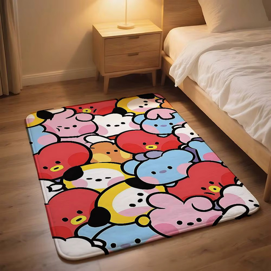 Beast Kingdom Kawaii Cartoon Antirutschmatte für Badezimmer und Eingangsbereich, Mehrfarbig, B/T: 60 x 40 cm - Bild 5