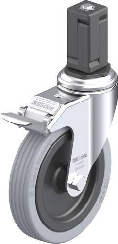 Blickle LKRA-VPA 125G-11-FI-EV15 Lenkrolle mit Feststeller, Rad-Durchmesser: 125 mm, Tragfähigkeit: 100 kg, Farbe: Grau/Schwarz - Bild 1