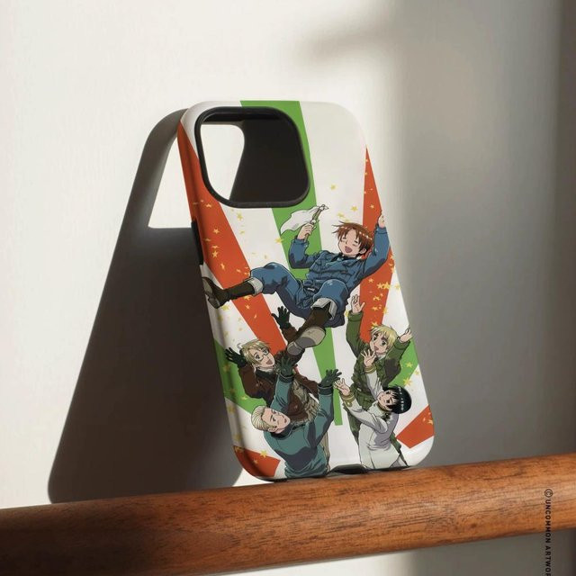 H-Hetalia Axis Powers Handyhülle für iPhone 17 16 15 14 13 12 Pro Max Plus in White Multicolour mit glänzender HD-Doppelschicht-Flüssighartschale - Bild 1