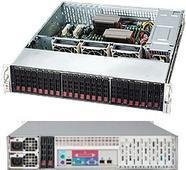 Supermicro SC216 BE1C-R920LPB Rackgehäuse in Schwarz und Silber, 2U, unterstützt E-ATX, SATA/SAS und Hot-Swap, inklusive 920 Watt Netzteil - Bild 1