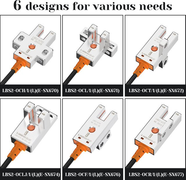 LANBOO LBS2 Photoelektrischer Sensor mit Metallstreifen in verschiedenen Typen H-Typ, L-Typ, T-Typ, LJ-Typ, F-Typ oder R-Typ - Bild 1