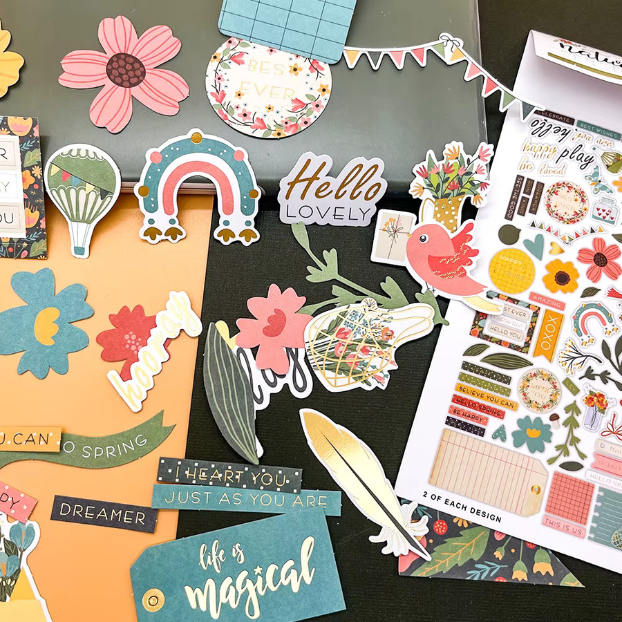 Creative Path Nature Sense Scrapbooking-Stanzformen Set mit 226 Stück, grüne und blaue Blätter, Ephemera-Papier-Stanzformen für Journaling und DIY-Kartenherstellung - Bild 4