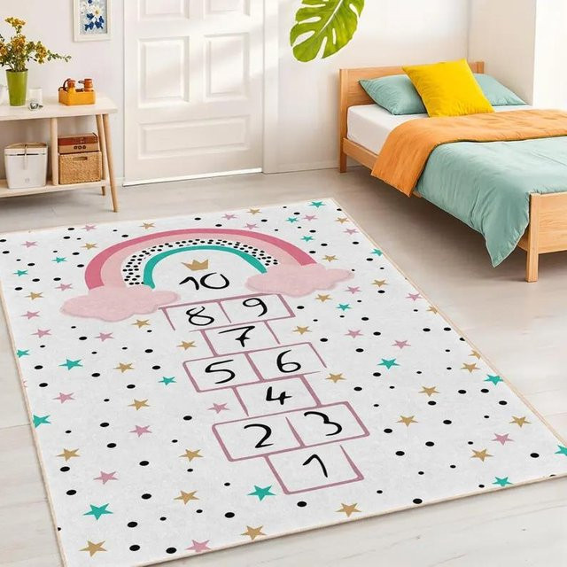 Rennstrecken-Teppich von Lodestar als Anti-Rutsch Dekoration für Schlafzimmer und Wohnzimmer, B/T: 60 x 40 cm - Bild 1