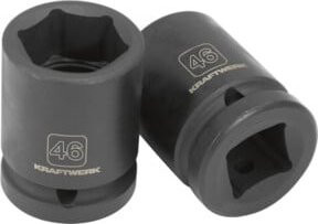 Kraftwerk Schlag-Stecknuss 3/4 Zoll 46 mm in Schwarz - Bild 1
